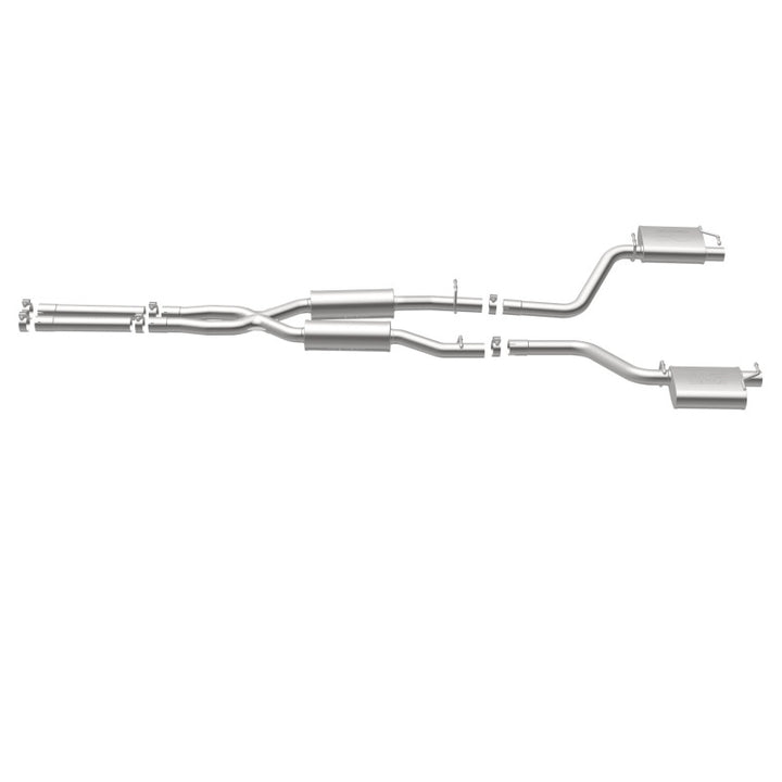 Magnaflow Cat-Back SS 2.5in Dual Split Rear Exit OEM Tips for 15-16 Dodge Charger Chrysler 300 5.7L V8 - OneFastShop