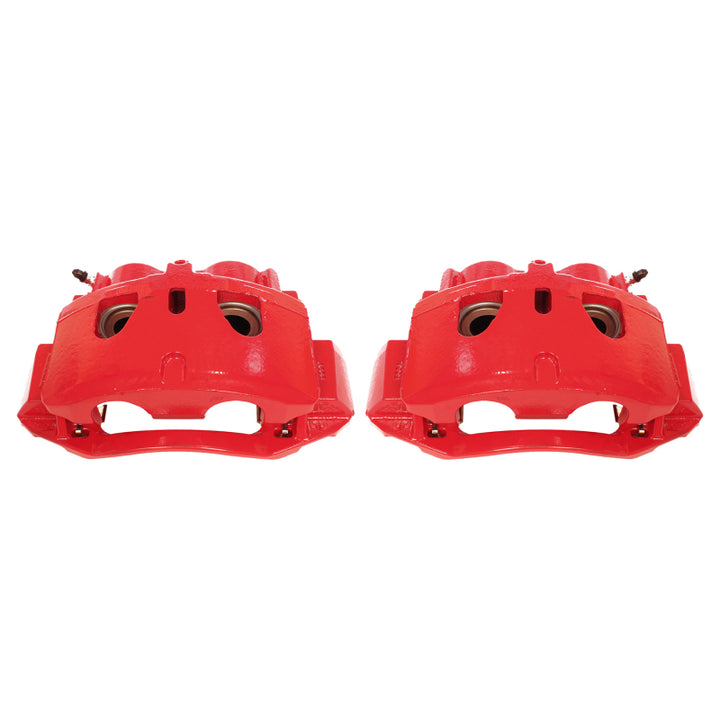 PowerStop Front Red Calipers with Brackets Pair for 11-19 Chevrolet Silverado 2500 HD - OneFastShop