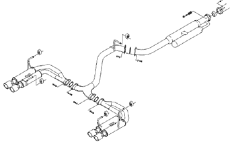 HKS LEGAMAX Sports Cat-Back Exhaust - Subaru WRX (VB) 2022-2025 - Titanium Tips, image 3