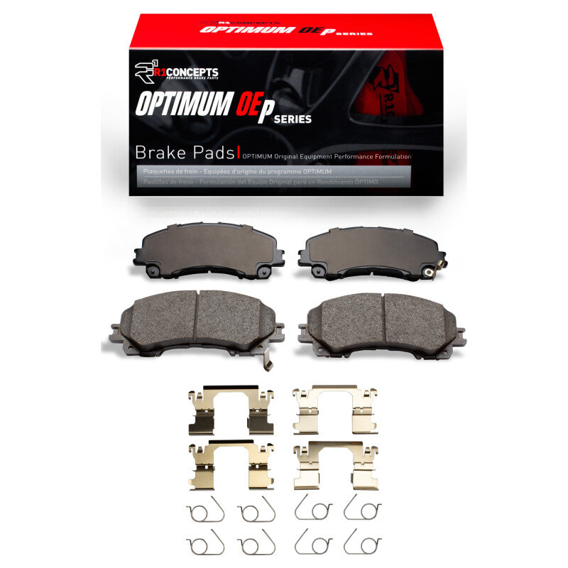 R1 2014-2025 Infiniti Q50 Front R1 Optimum OE Pads and Hardware Kit