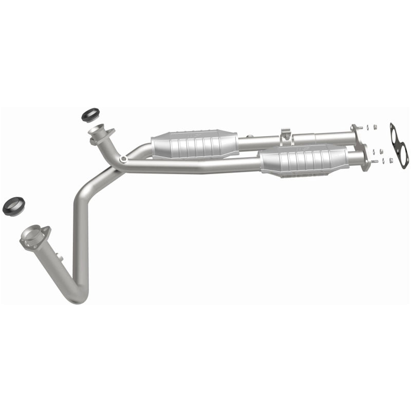 MagnaFlow Catalytic Converter DF Dual Outlet for GM Truck/SUV 96 - OneFastShop