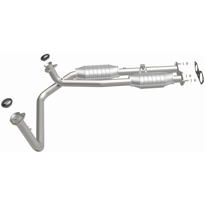 MagnaFlow Catalytic Converter DF Dual Outlet for GM Truck/SUV 96 - OneFastShop