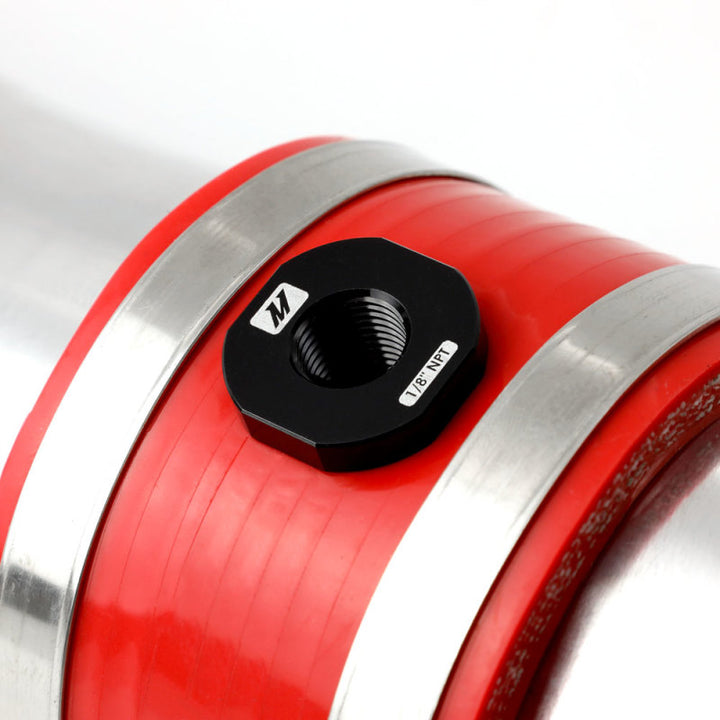 Mishimoto 1/8in NPT CNC-Machined Nozzle Mount Adapter Black - OneFastShop