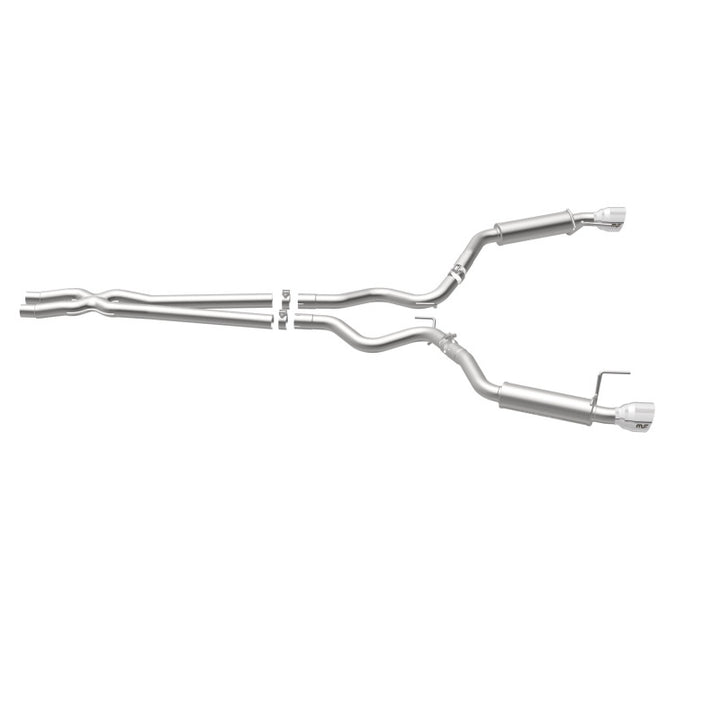 Magnaflow Cat Back Exhaust System SS 2.5in Competition Dual Split Polished 4.5in Tips 2015-2017 Ford Mustang V6 3.7L - OneFastShop