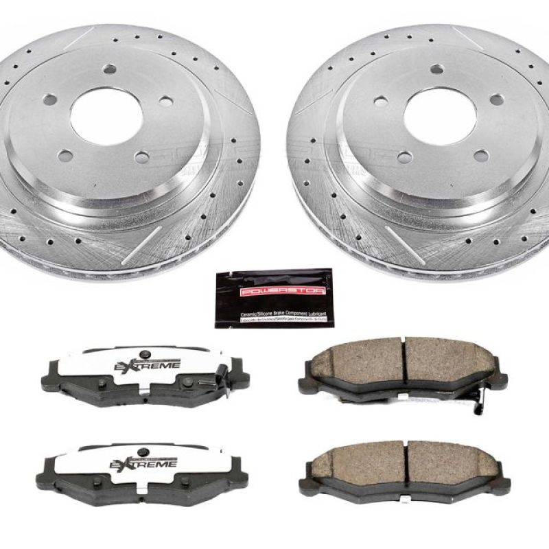 PowerStop Z26 Street Warrior Rear Brake Kit - Cadillac XLR 04-09 - OneFastShop
