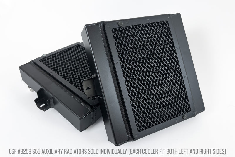 CSF BMW F8X M3/M4/M2C Auxiliary Radiators with Rock Guards - Fits 2015-2021 M2/M3/M4 Models