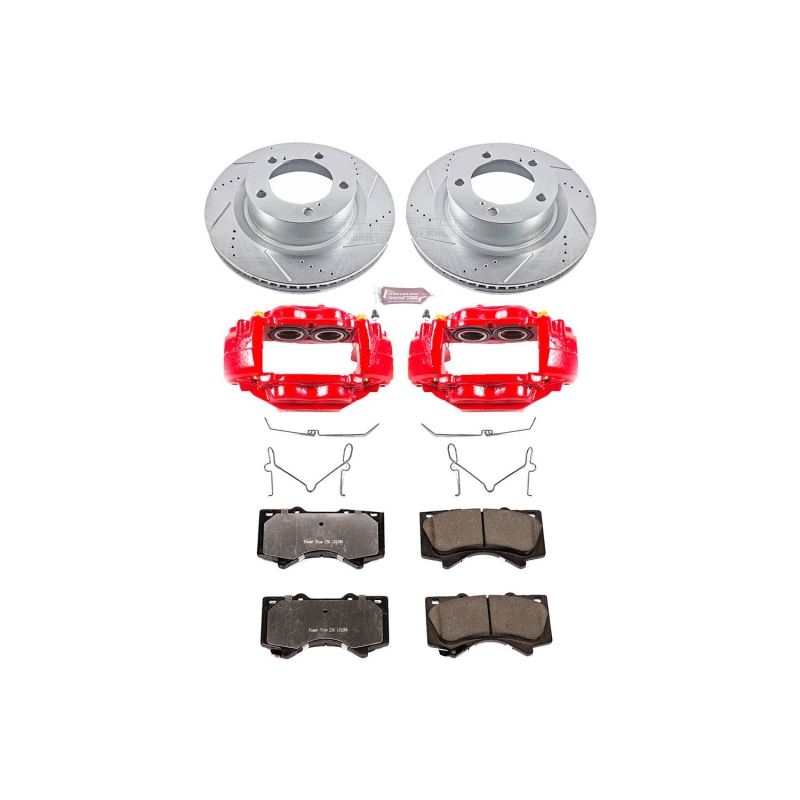 Power Stop 07-15 Toyota Tundra Front Z36 Truck and Tow Kit with Cals