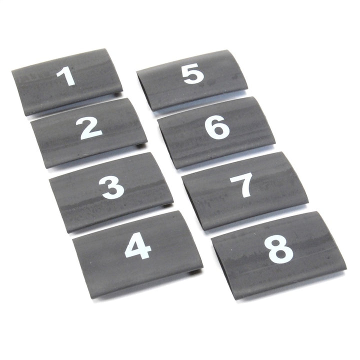 DEI Wire Markers 8pc Set Numbered 1-8 Black Wire Markers Set