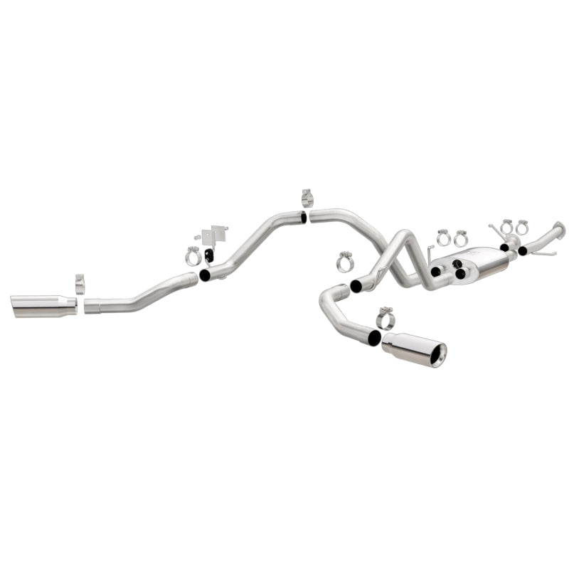 Magnaflow Street Series Cat-Back Exhaust System for Toyota Tundra 4.6L/5.7L V8 SS 2.5 Dual Split Rear 4in Tip - OneFastShop