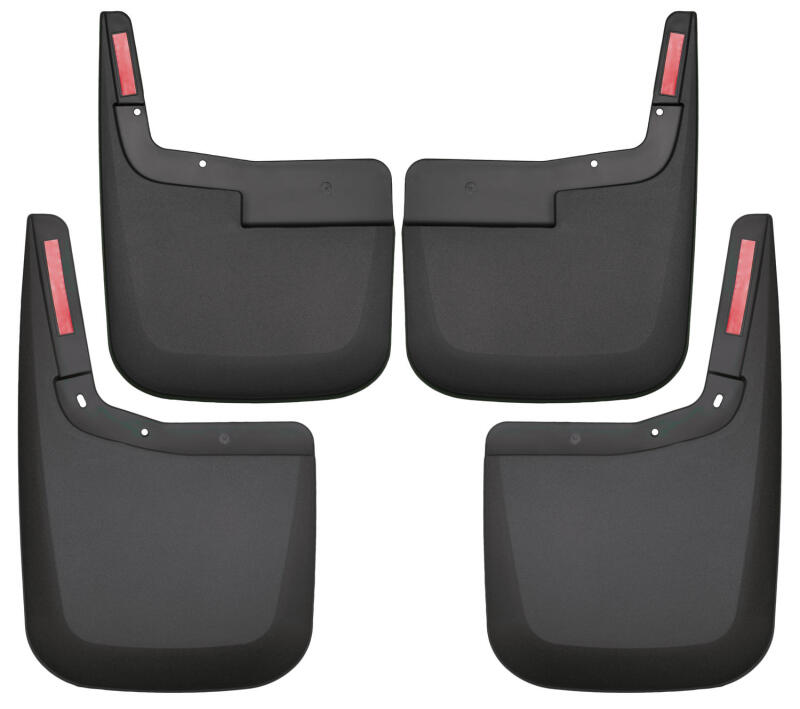 Husky Liners Mud Guards Black Front and Rear 2015-2017 Ford F-150 w/o Fender Flares