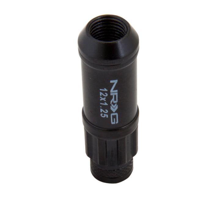NRG 700 Series Steel Lug Nut Set with Locks & Socket - Black - OneFastShop