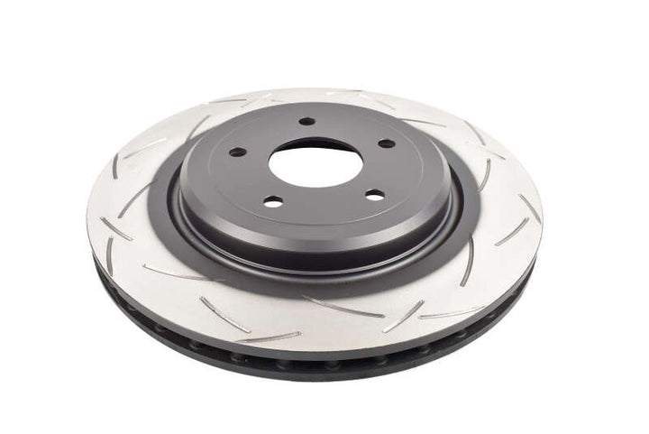 DBA Rear Slotted 4000 Series Rotor High Carbon Heat Treated Iron Kangaroo Paw Ventilation for 05-12 Corvette C6 Z06 Package