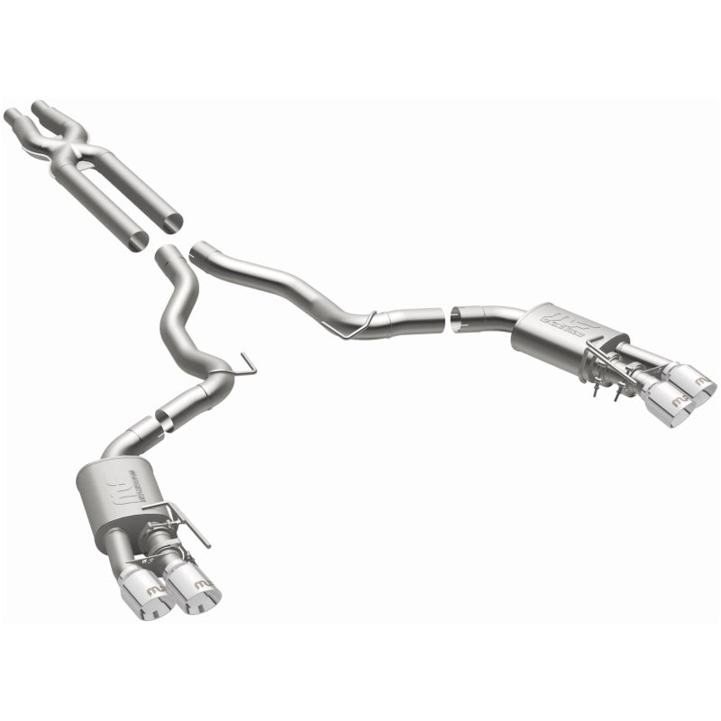 MagnaFlow Cat-Back Exhaust System 2018-2023 Ford Mustang GT 5.0L Competition Dual Exit 4in Tips - OneFastShop
