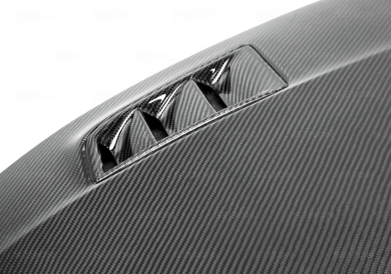 Seibon MGII-Style Carbon Fiber Hood for 06-07 Honda Civic 4 Door - OneFastShop