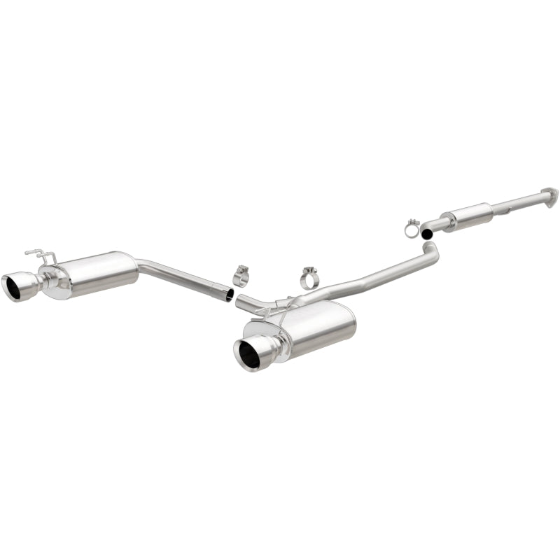 Magnaflow Street Series Cat-Back Exhaust System Honda Accord 3.5L V6 2.5in SS Dual Split Rear Polished Tip (2013-2017) - OneFastShop