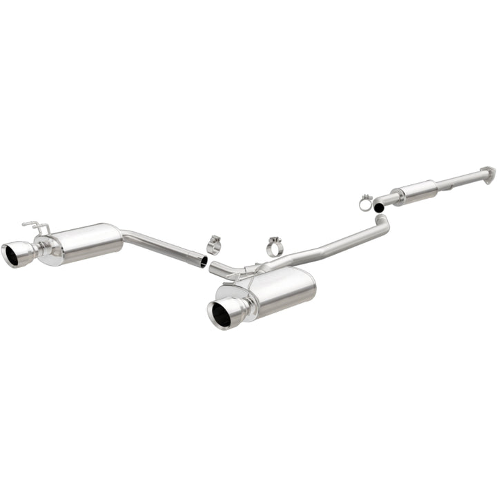Magnaflow Street Series Cat-Back Exhaust System Honda Accord 3.5L V6 2.5in SS Dual Split Rear Polished Tip (2013-2017) - OneFastShop