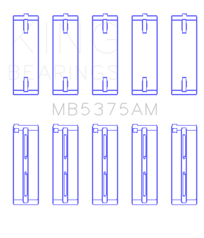 King Engine Bearings Crankshaft Main Bearing Set for Toyota 2ZZGE - Various Compatible Models