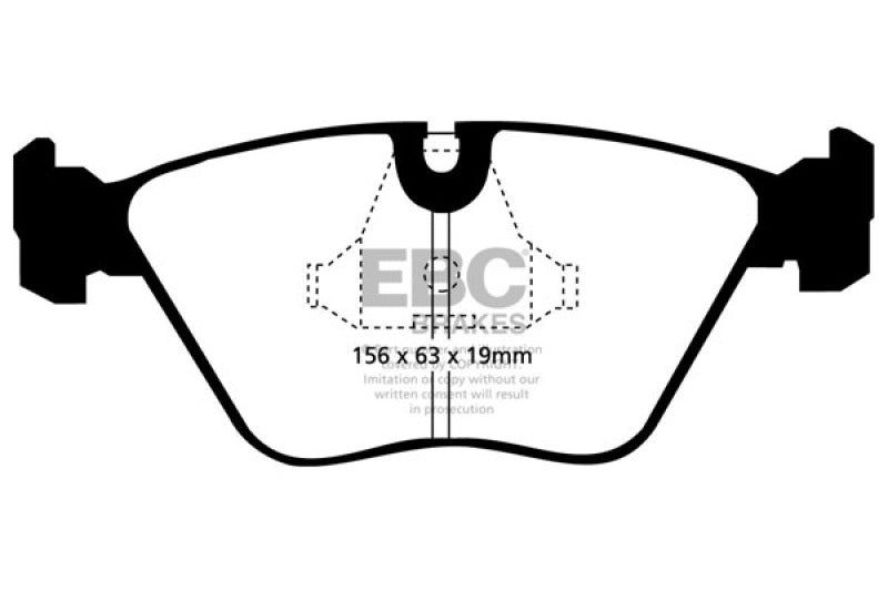 EBC Yellowstuff Front Brake Pads for 92-95 BMW M3 3.0 (E36) - OneFastShop