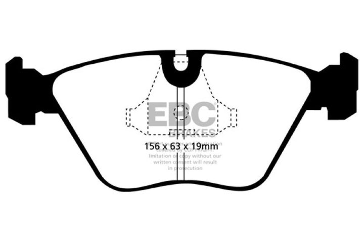 EBC Yellowstuff Front Brake Pads for 92-95 BMW M3 3.0 (E36) - OneFastShop