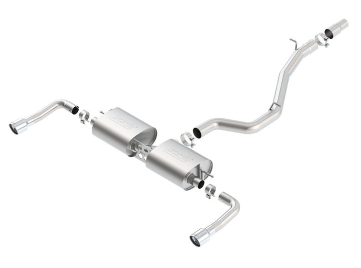 Borla S-Type Cat-Back Exhaust for 14-16 Audi A3 Quattro 2.0L Turbo RWD 4DR Single Split Rear Exit