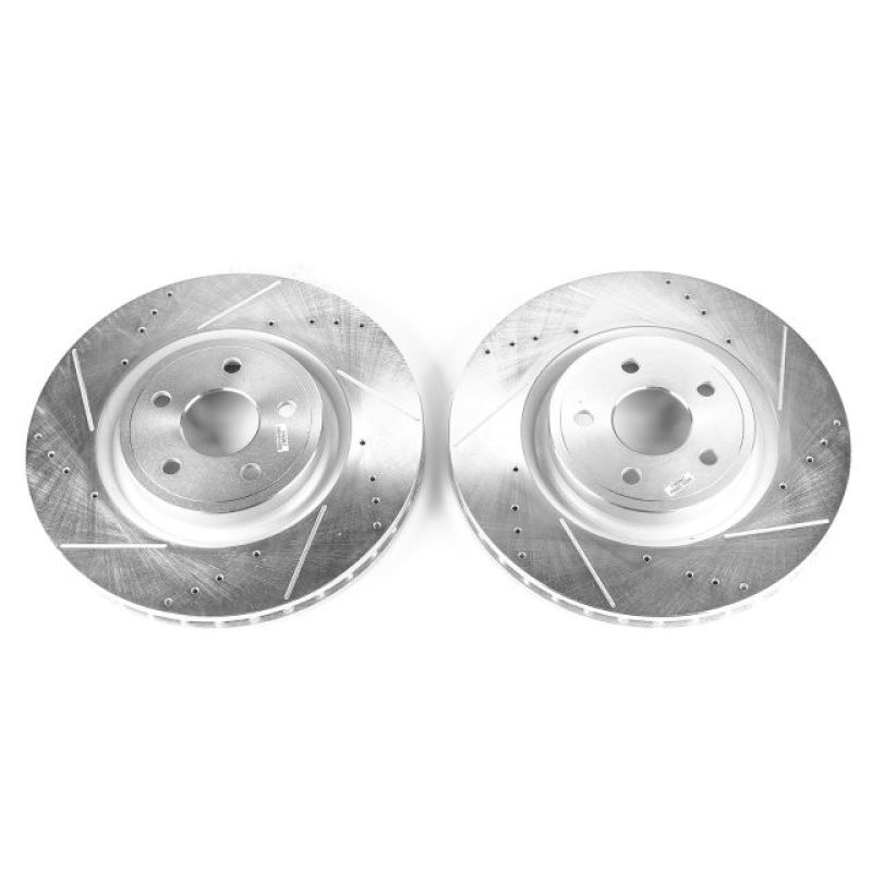 Power Stop 12-20 Jeep Grand Cherokee Front Drilled And Slotted Rotor - Pair