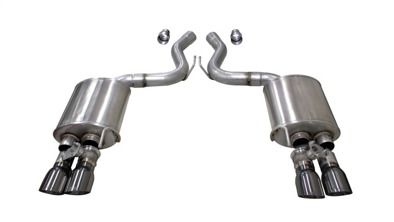 Corsa Sport 3in Axle-Back Exhaust with 4in Gunmetal Tips for Ford Mustang GT 2018-2023
