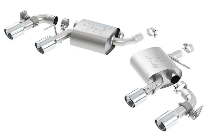Borla ATAK Rear Section Exhaust with Dual Mode Valves for 2016 Chevy Camaro V6 - OneFastShop