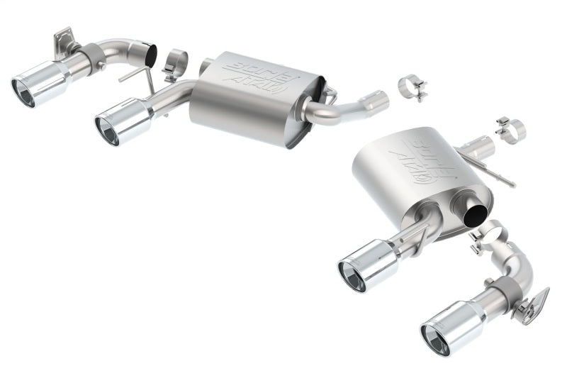 Borla ATAK Rear Section Exhaust with Dual Mode Valves for 2016 Chevy Camaro V6 - OneFastShop