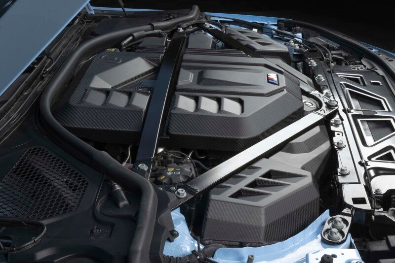 Dinan Carbon Fiber Engine Cover BMW M2/M3/M4 S58 2021-2026 - Matte Twill with Gloss Accents, image 4