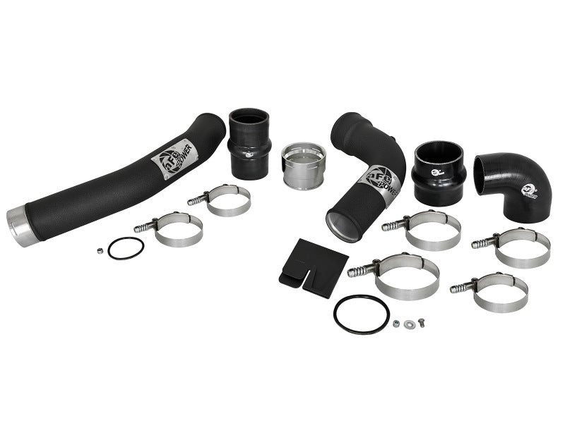 AFe Bladerunner 3in Black Intercooler Tubes for 2017 Ford Diesel Trucks V8 6.7L (td)