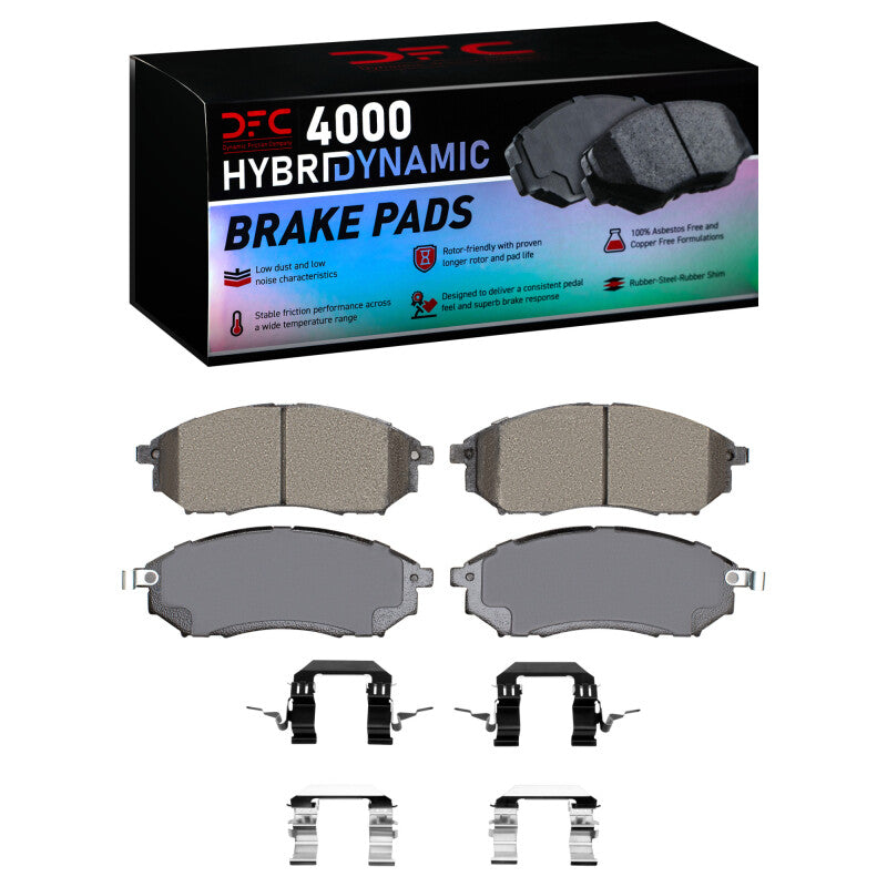 DFC 09-13 Infiniti G37 Front 4000 HybriDynamic Brake Pads And Hardware Kit