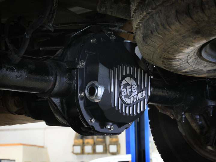 aFe 90-14 Ford F-150 Rear Differential Cover - Black With Machined Fins