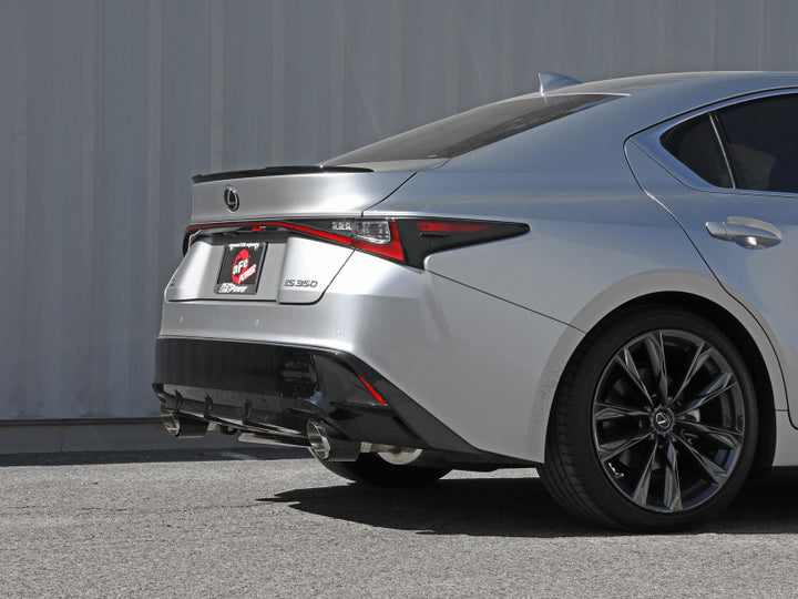 aFe Lexus IS350 14-22 V6-3.5L Takeda Axle-Back Exhaust System Carbon Fiber Tip