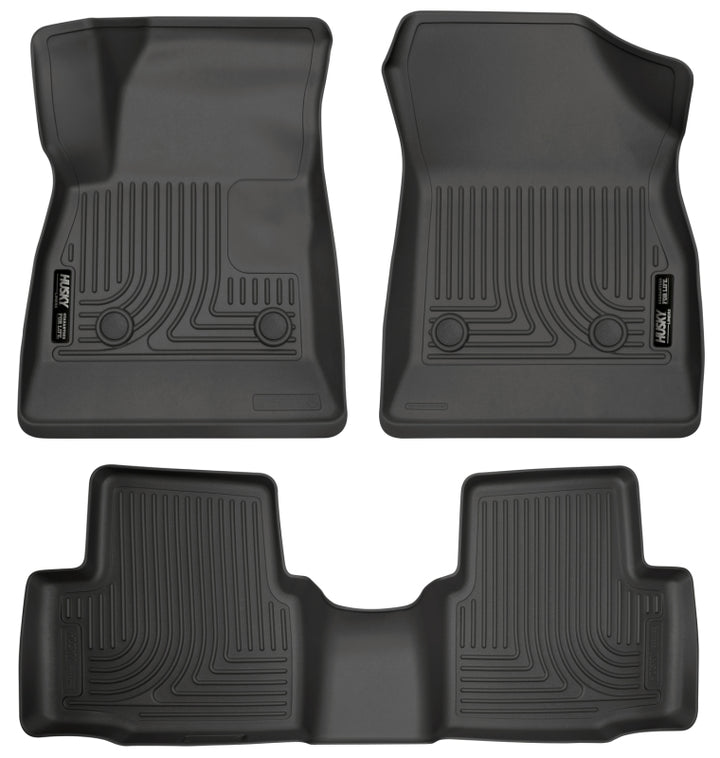 Husky Liners WeatherBeater Combo Floor Liners Black for 2016-2017 Chevrolet Cruze