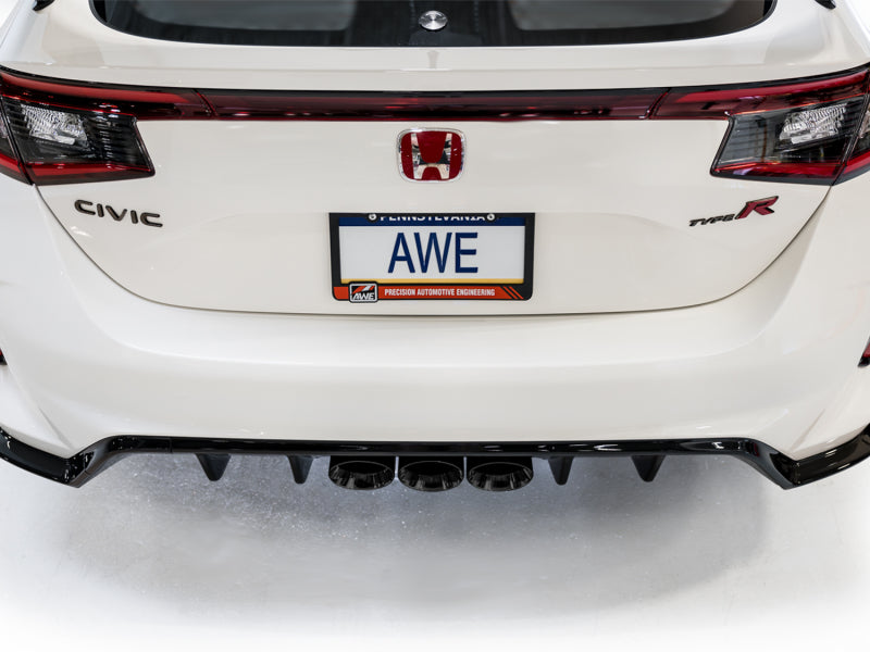 AWE Tuning Touring Edition Exhaust with Triple Diamond Black Tips for 2023 Honda Civic Type R