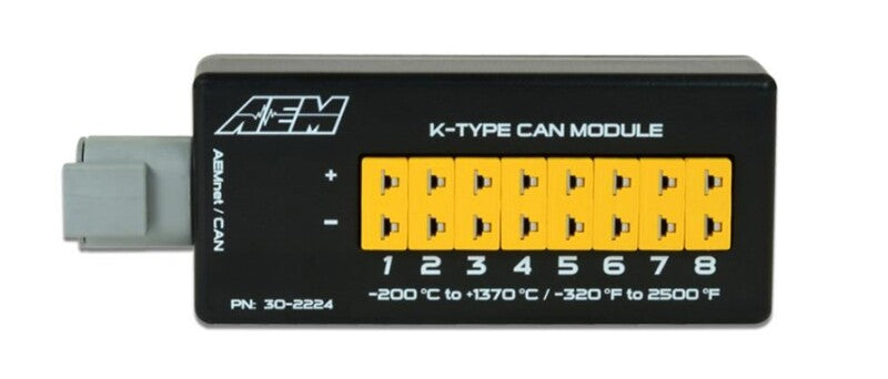 AEM 8 Channel K-Type Thermocouple EGT CAN Module for Enhanced Monitoring