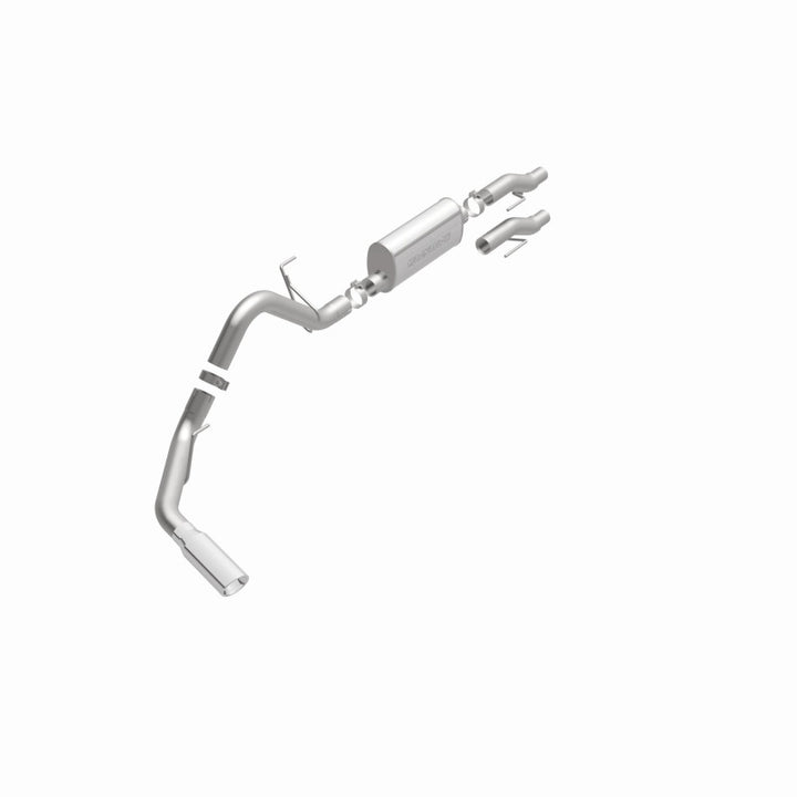 Magnaflow SS Catback Exhaust for 2011-2014 Ford F-150 3.7L/5.0L/6.2L Single Rear Exit with 4in Stainless Steel Tips - OneFastShop