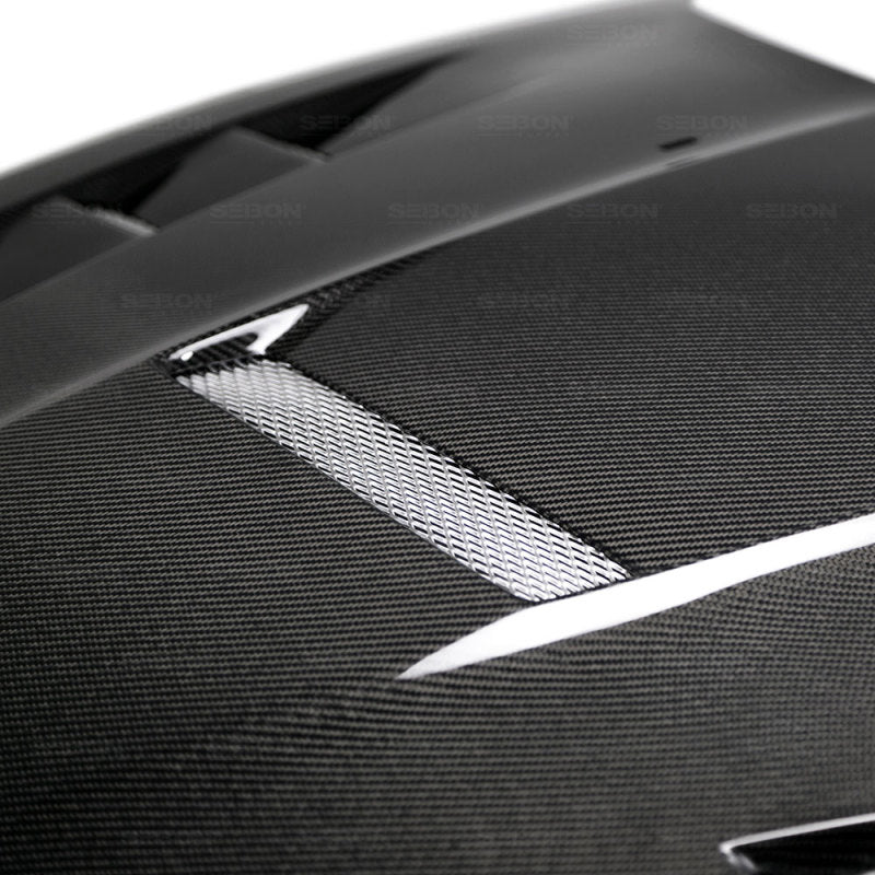 Seibon TV-Style Carbon Fiber Hood for 15-17 Ford Focus - OneFastShop