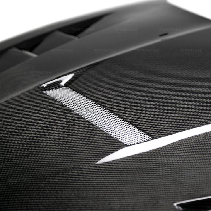 Seibon TV-Style Carbon Fiber Hood for 15-17 Ford Focus - OneFastShop