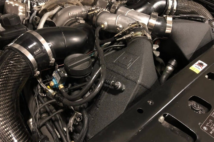 CSF Twin Charge-Air-Cooler Set Crinkle Black for 12-16 BMW M5 F10 / 12-18 BMW M6 F06 F12 F13