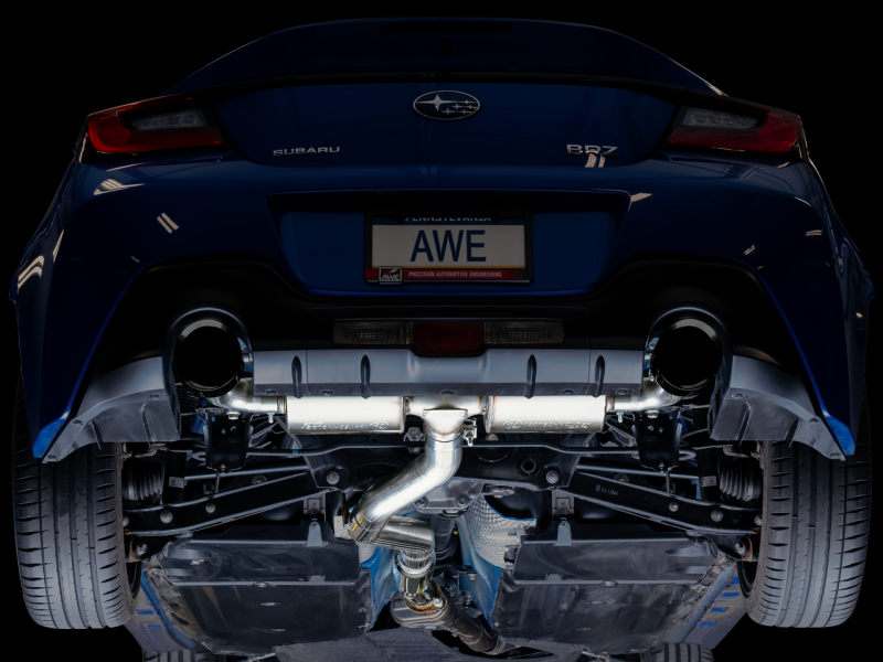 AWE Tuning Touring Edition Diamond Black Tip Cat-Back Exhaust - Subaru BRZ / Toyota GR86 2013-2026, image 3