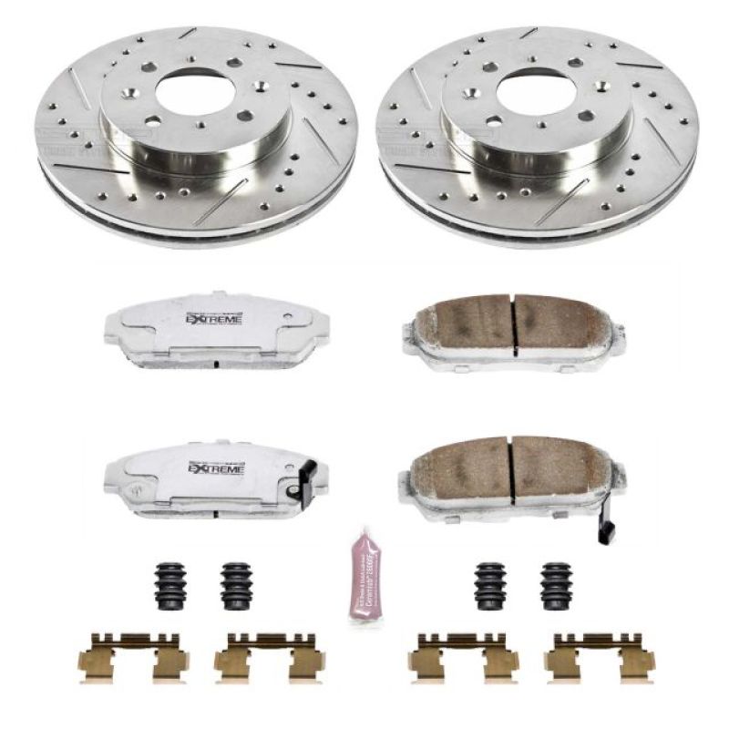 PowerStop Z26 Street Warrior Front Brake Kit - Acura Integra / Honda Civic 1993-2001