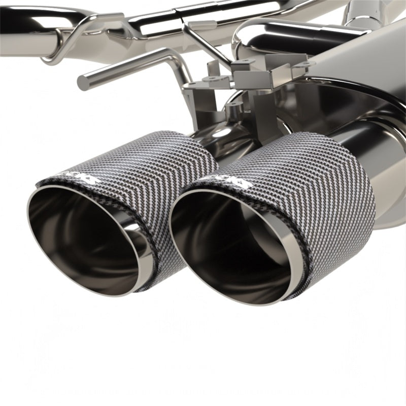 Kooks 2018–2024 Ford Mustang GT 5.0 3 In. Valved Cat-Back Exhaust Carbon Tips - OneFastShop