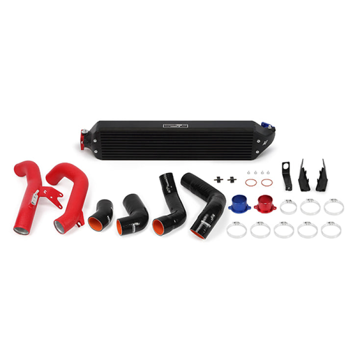 Mishimoto Black Intercooler Kit with Red Pipes for 2016+ Honda Civic 1.5T and 2017+ Honda Civic Si - OneFastShop