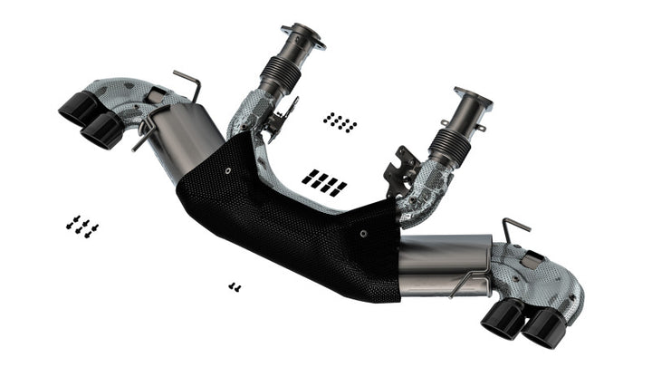 Borla ATAK Catback Exhaust for 20-23 Chevy Corvette 6.2L V8 - Black Chrome Tips - OneFastShop