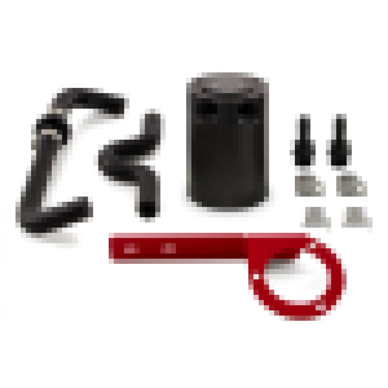 Mishimoto Baffled Oil Catch Can Kit for 2017+ Honda Civic Type R - Red