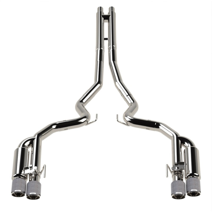 Kooks 2018–2024 Valved Shotgun Cat-Back Exhaust for Ford Mustang GT 5.0 Carbon - OneFastShop