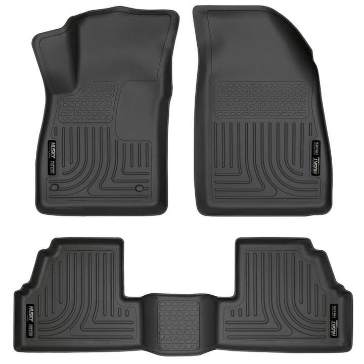 Husky Liners WeatherBeater Black Front/2nd Row Floor Liners - Buick Encore 13-14 - OneFastShop