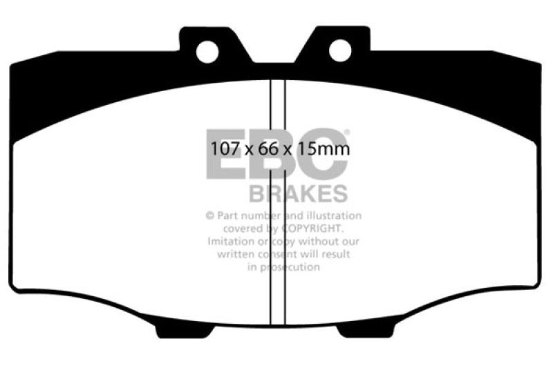 EBC Yellowstuff Front Brake Pads - Toyota 4Runner, Land Cruiser 1976-1990