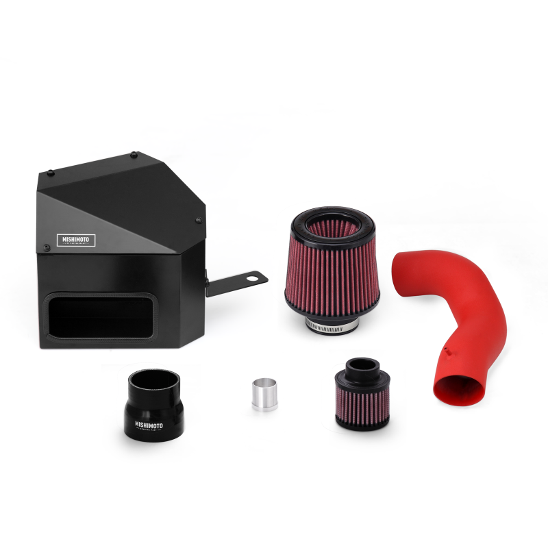 Mishimoto Wrinkle Red Performance Air Intake Kit - VW GTI, Golf R, Audi S3 (MK7) 2015-2021, image 4